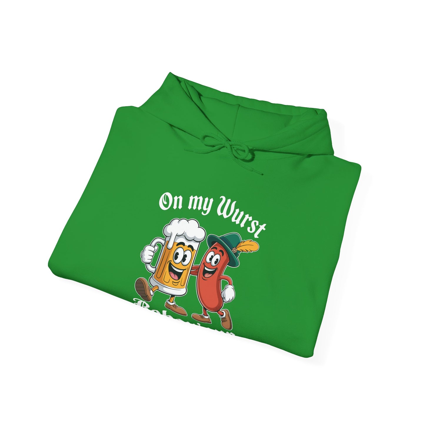 Oktoberfest On My Wurst Behaviour German Beer Sausage Adults Hoodie