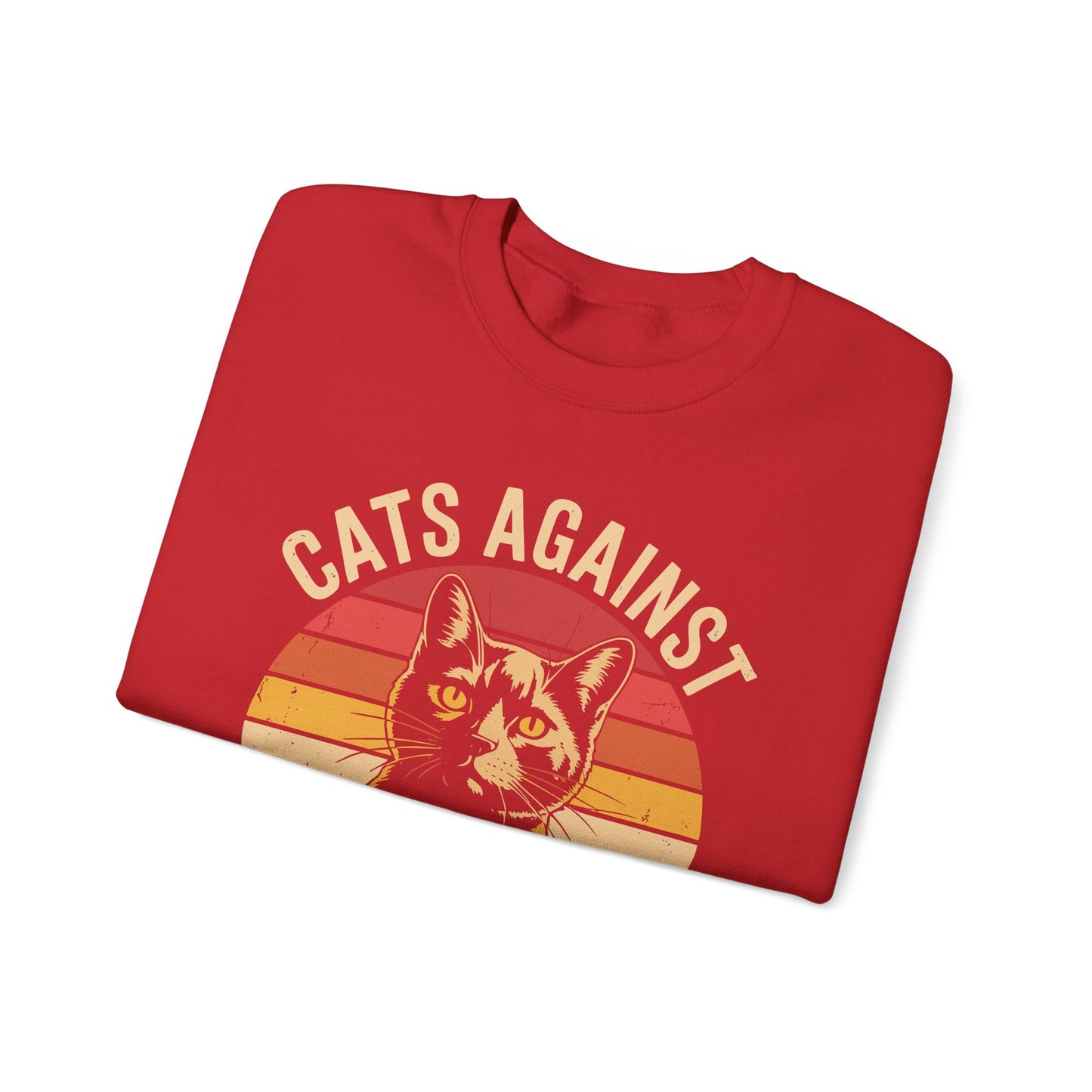 Cats Against Trump Funny Anti Trump Election Funny Cat Sweatshirt