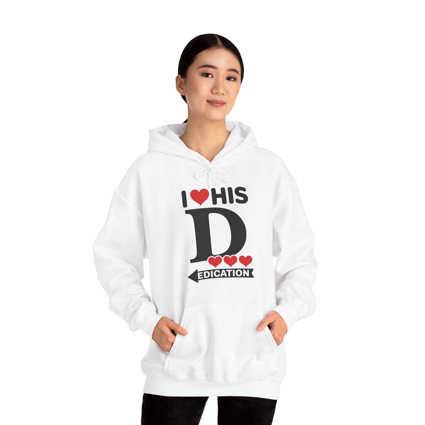 Funny Valentine's Day Couple Matching I Love His Dedication Hoodie