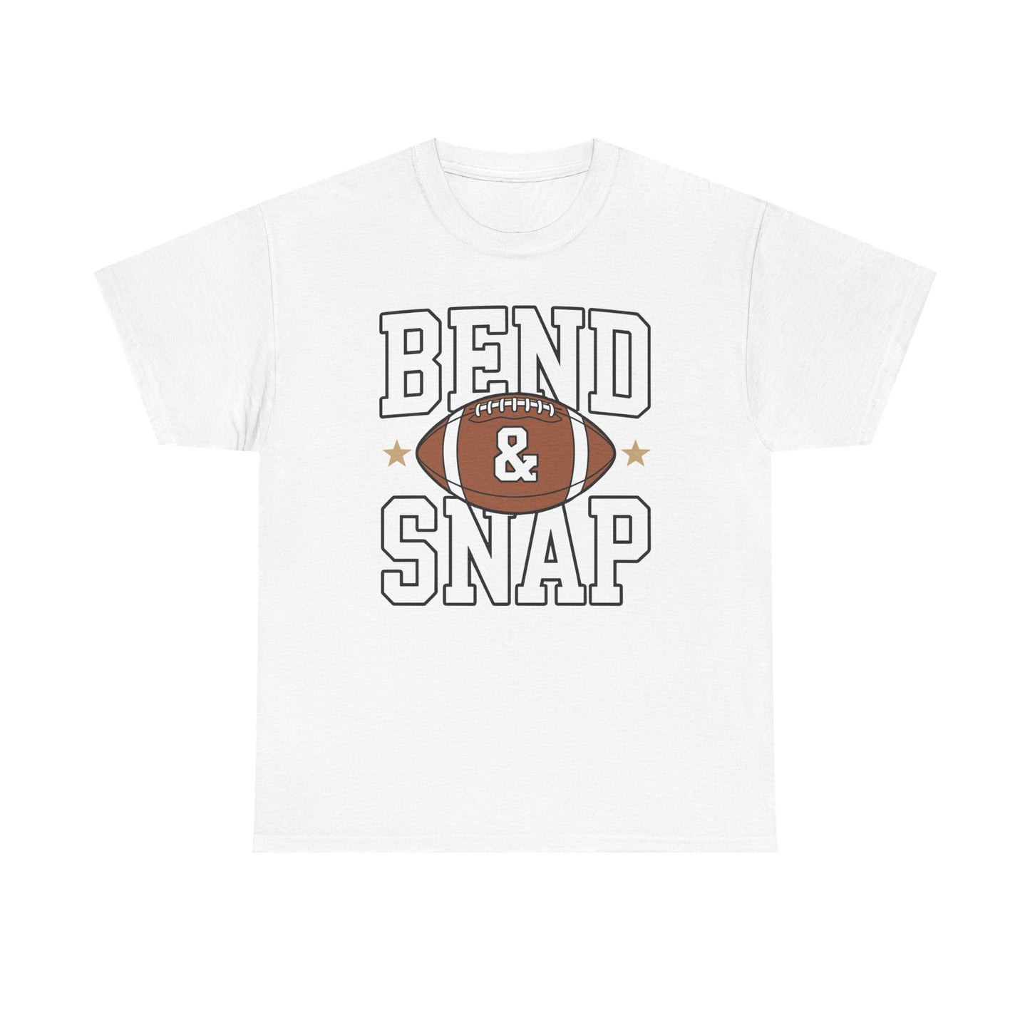 Funny Game Day Touchdown Season Cute Bend and Snap Football T-Shirt