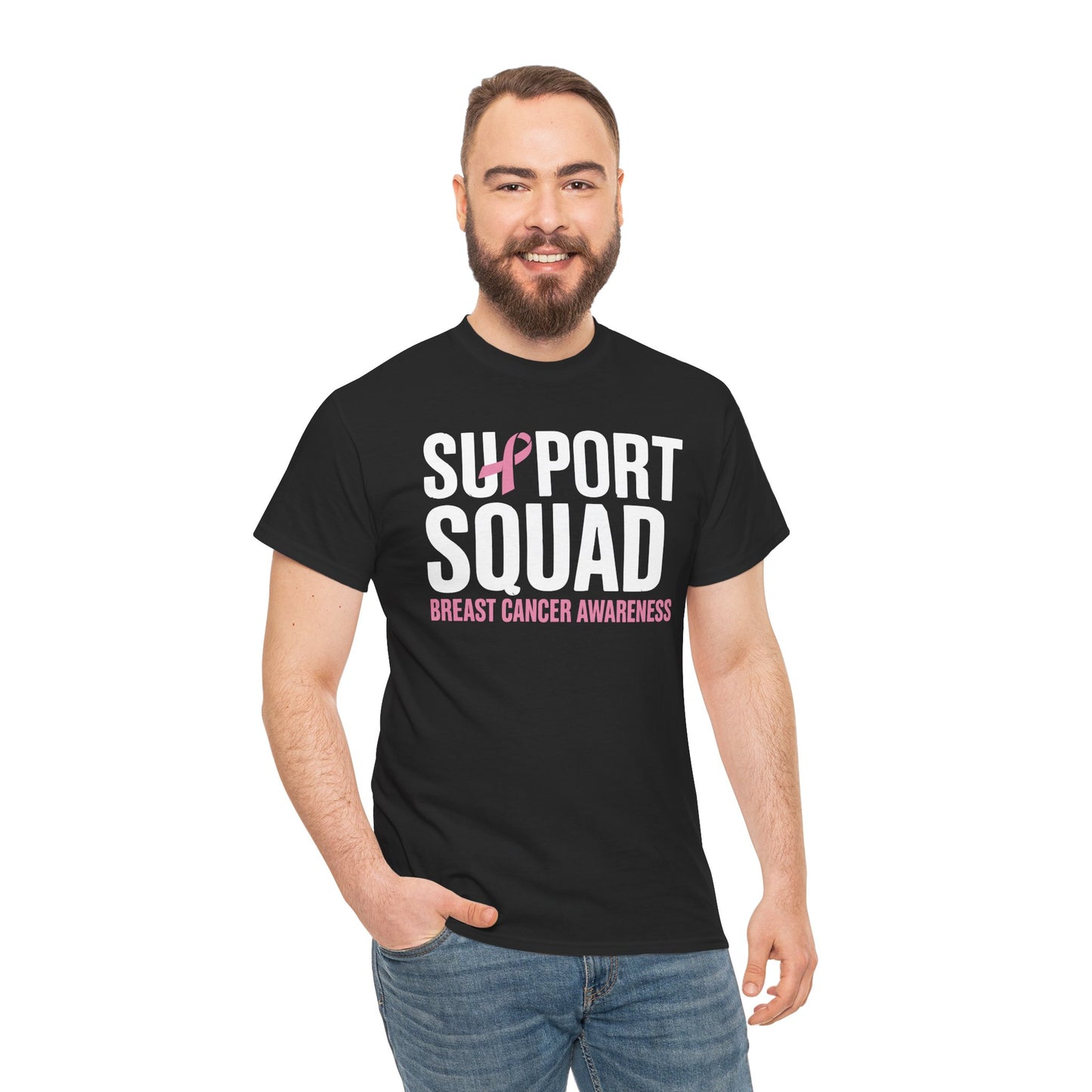 Breast Cancer Shirts Support Squad Breast Cancer Awareness T-Shirt
