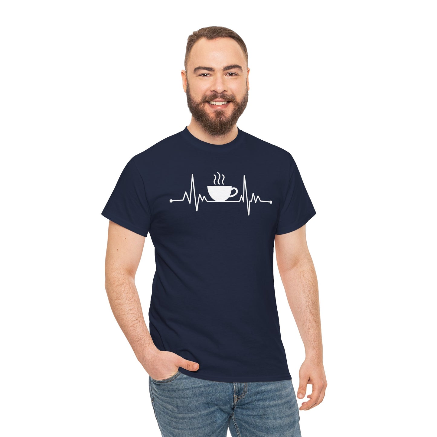 Coffee Heartbeat Drinking Coffee T-Shirt