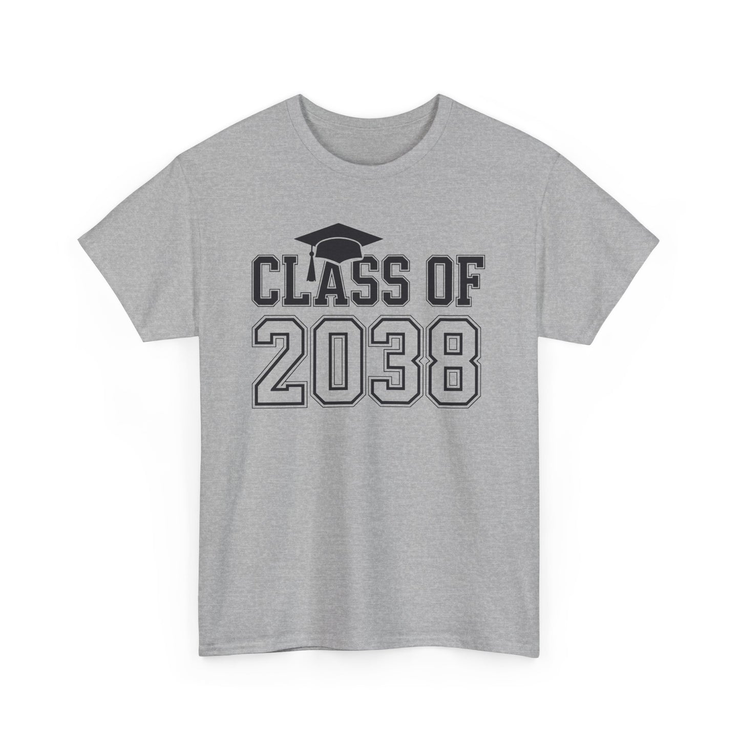 Class of 2038 Grow With Me Funny Kindergarten Back To School T-Shirt
