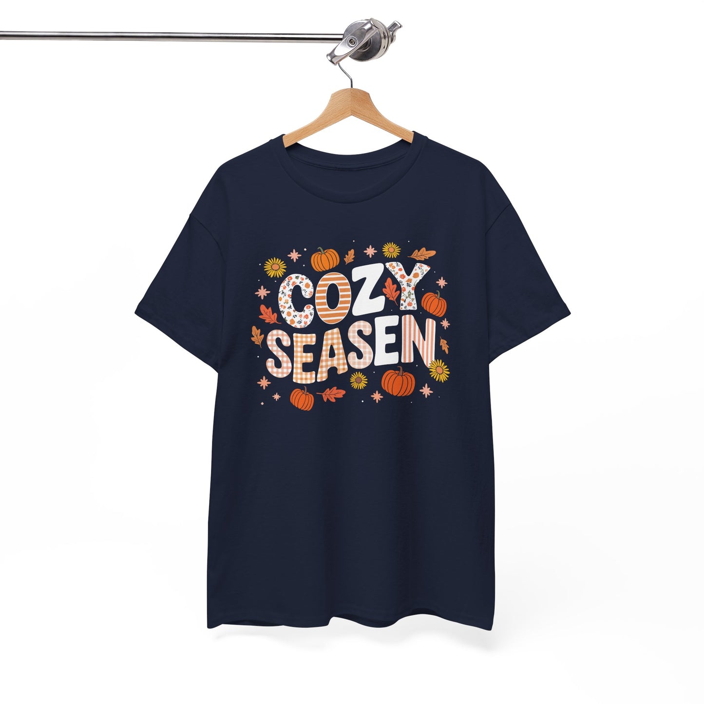 Cozy Season Autumn Fall Vibes Halloween Thanksgiving Pumpkin T-Shirt