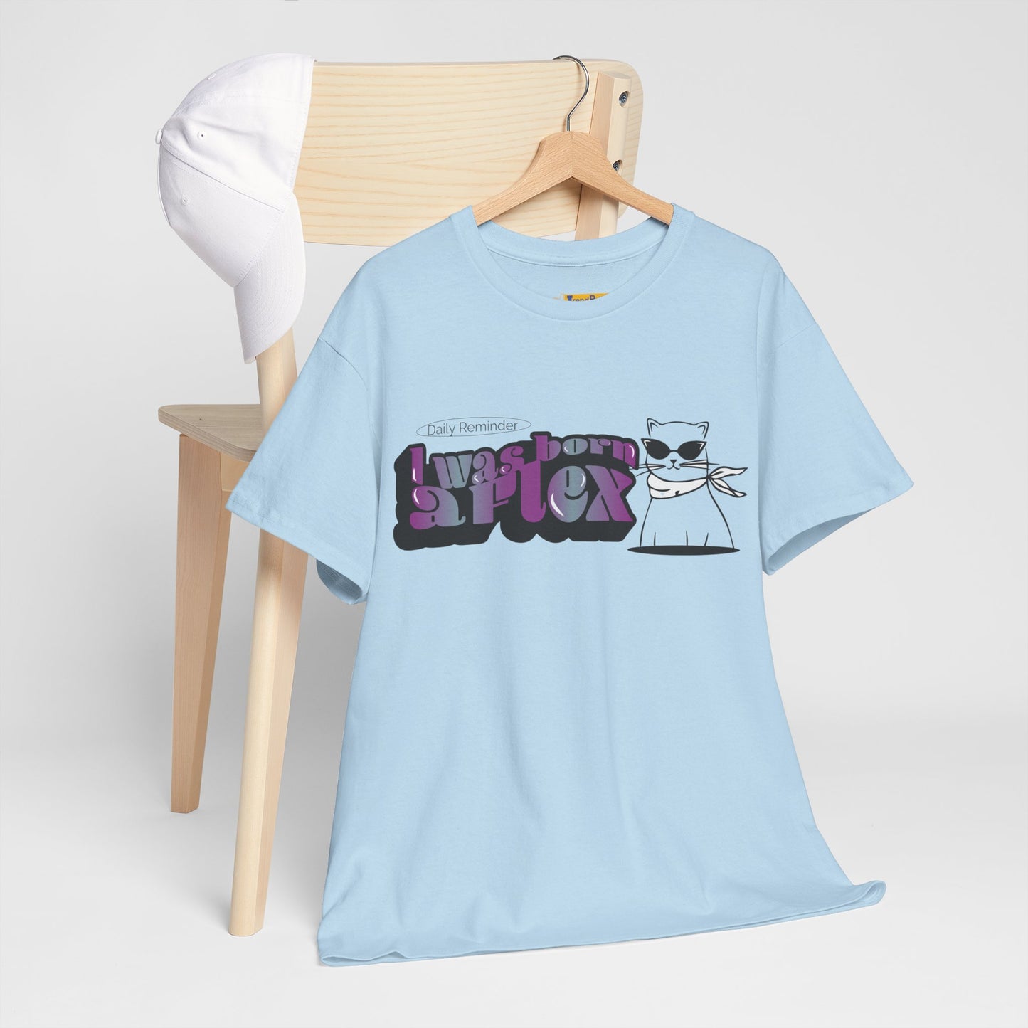 I Was Born A Flex Funny Confidence Quote T-Shirt