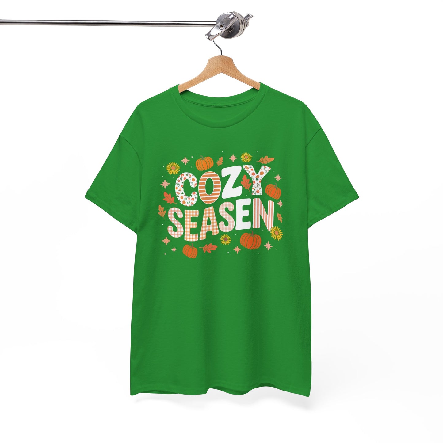 Cozy Season Autumn Fall Vibes Halloween Thanksgiving Pumpkin T-Shirt