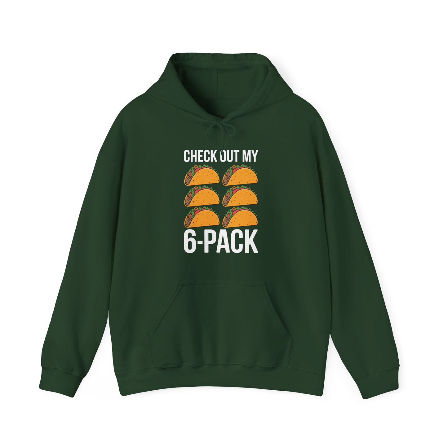 6 Pack Fitness Taco Funny Mexican Gym Top for Taco Lovers Hoodie