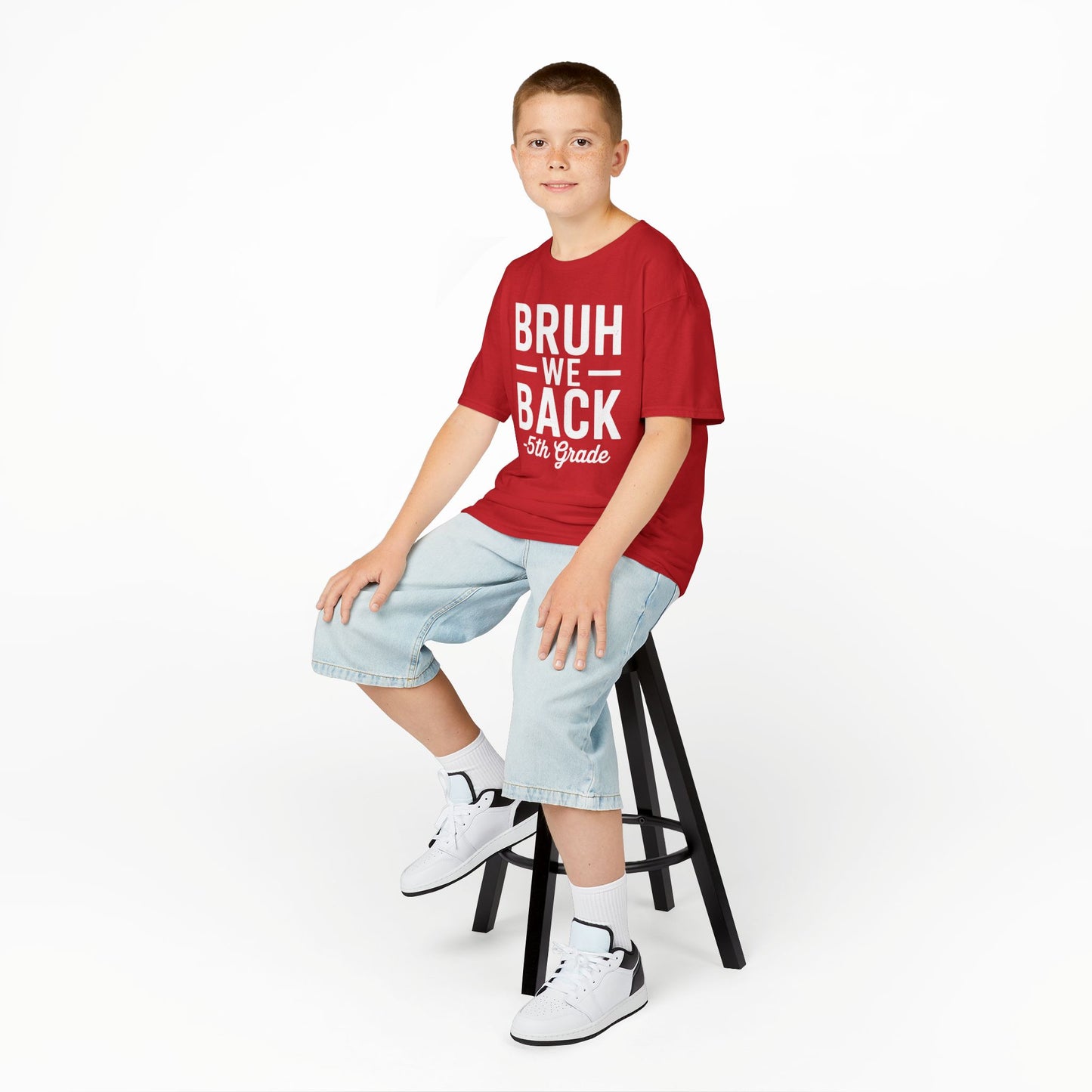 Bruh We Back 5th Grade First Day Of School Back To School T-Shirt