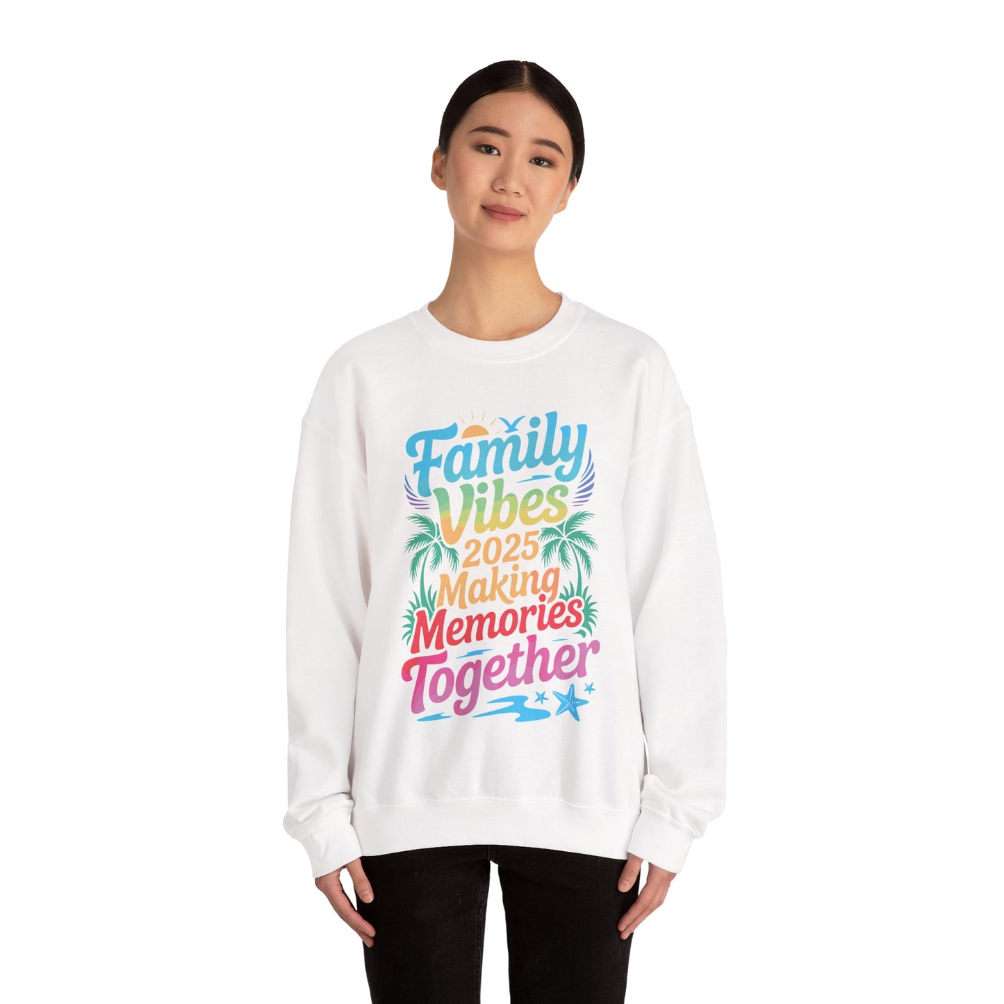 Family 2025 Vibes Family Reunion Vacation Making Memories Sweatshirt