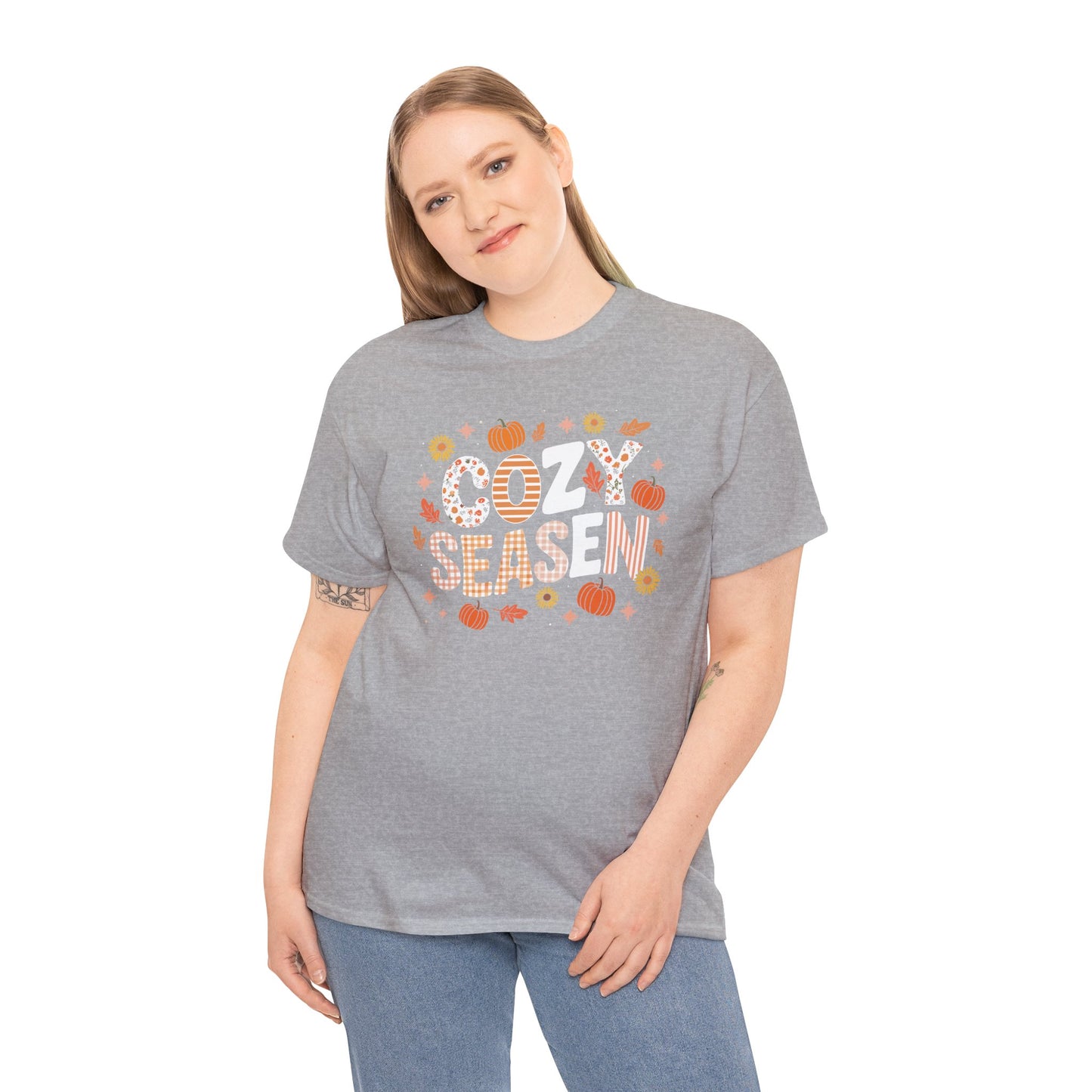 Cozy Season Autumn Fall Vibes Halloween Thanksgiving Pumpkin T-Shirt