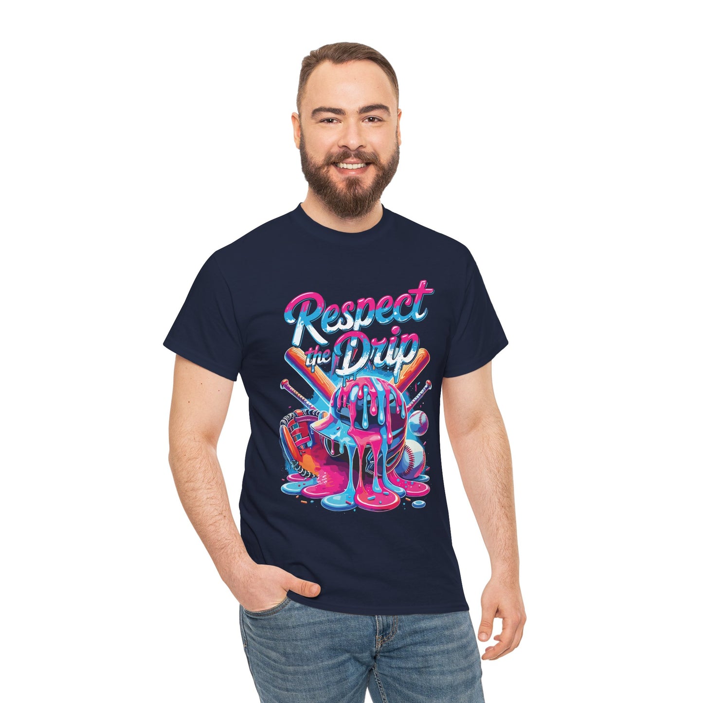 Baseball Drip For Boys Ice Cream Respect The Drip Baseball T-Shirt