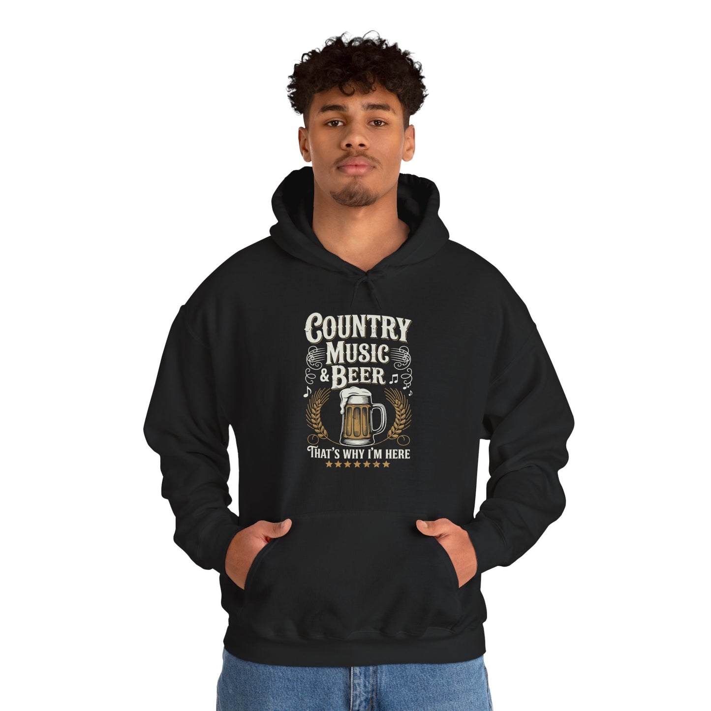 Vintage Country Music and Beer That's Why I'm Here Legends Hoodie
