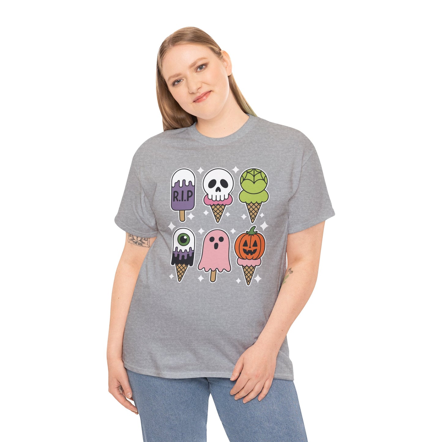 Horror Movie Summer Popsicle Halloween Ice Cream Summer-ween T-Shirt for Men Women