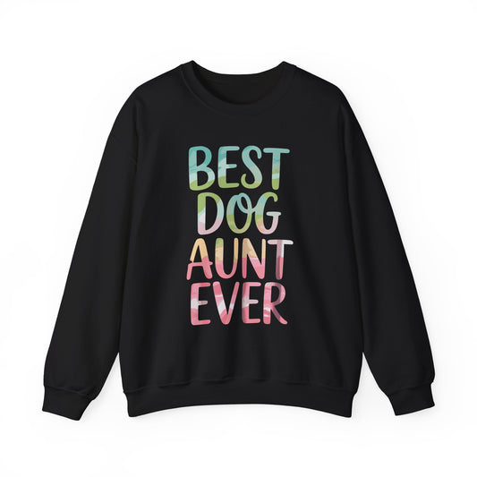 Best Dog Aunt Ever Shirt Women Dog Lover Auntie Mothers Day Sweatshirt