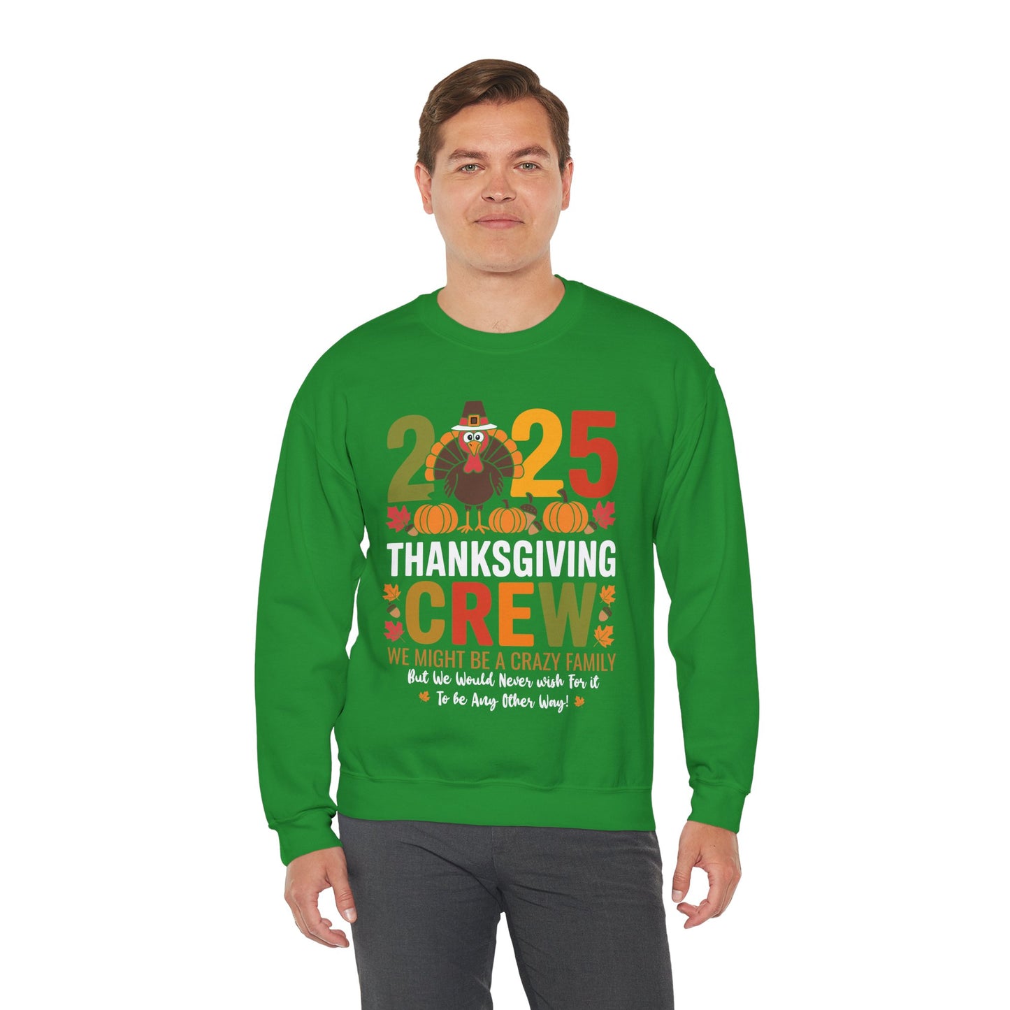 Family Thanksgiving 2025 Thanksgiving Crew Turkey Matching Sweatshirt