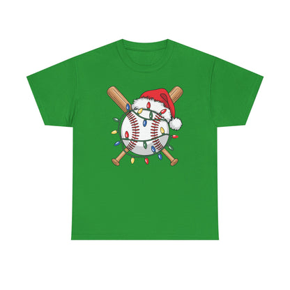 Santa Sports Design For Men Boys Christmas Baseball Player T-Shirt