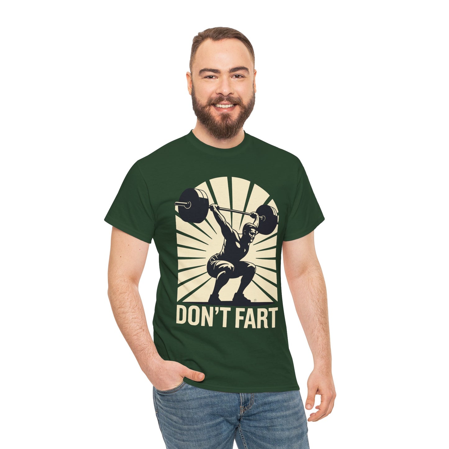 Don't Fart Fitness Gym Workout Weights Squat Humor T-Shirt