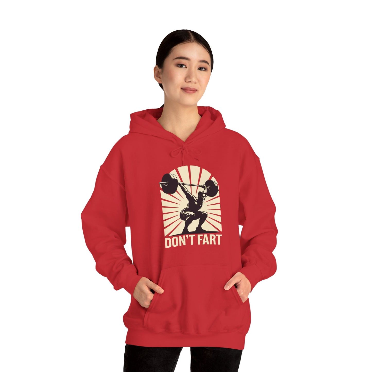 Don't Fart Fitness Gym Workout Weights Squat Humor Hoodie