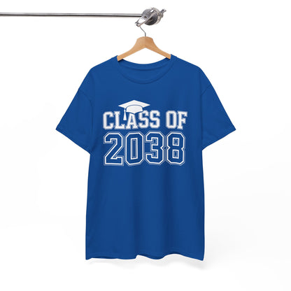 Class of 2038 Grow With Me Funny Kindergarten Back To School T-Shirt