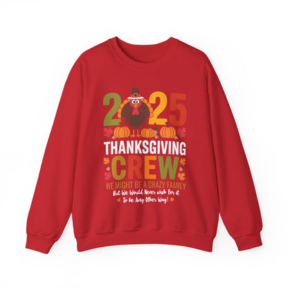 Family Thanksgiving 2025 Thanksgiving Crew Turkey Matching Sweatshirt