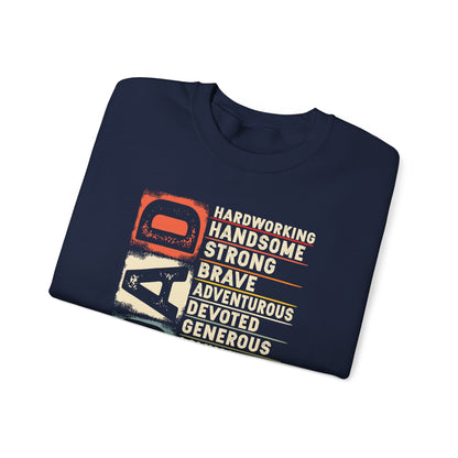 Vintage Funny Definition of Dad Retro Meme Joke Father's Day Sweatshirt