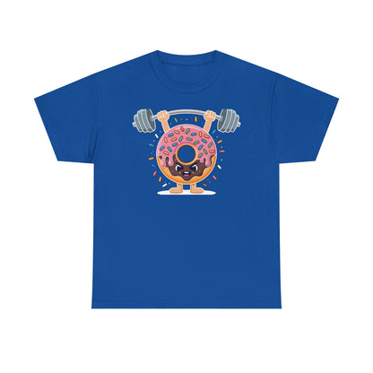 Funny Weightlifing Fitness Workout Gym Donut Lover T-Shirt