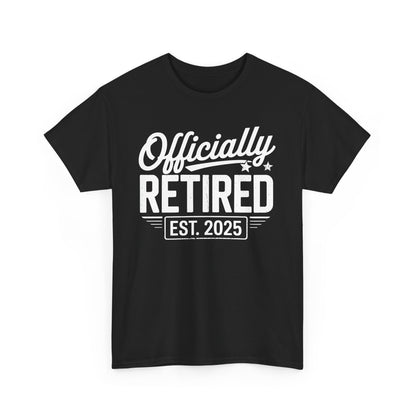 Funny Retirement 2025 Officially Retired Vintage Humor T-Shirt