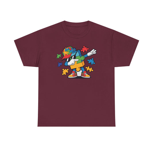 Dabbing Puzzle Autism Awareness T-Shirt
