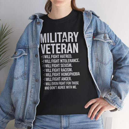 Military Veterans Against Trump 2025 Fight USA Election T-Shirt