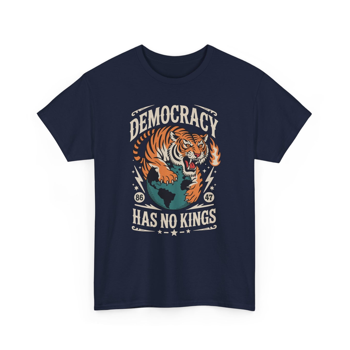 Democracy Has No King 8647 Anti Trump America Social Justice T-Shirt