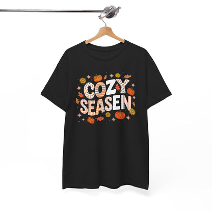 Cozy Season Autumn Fall Vibes Halloween Thanksgiving Pumpkin T-Shirt