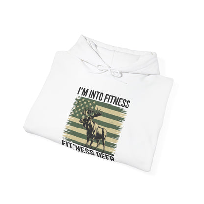Hunting Im Into Fitness Fit Ness Deer Freezer Men Women Hoodie