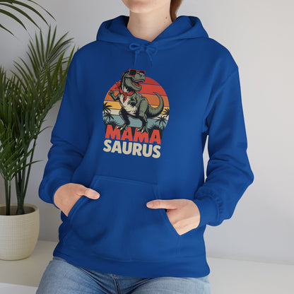 Mamasaurus T Rex Dinosaur Mama Saurus Family Matching Women Hoodie