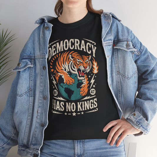 Democracy Has No King 8647 Anti Trump America Social Justice T-Shirt