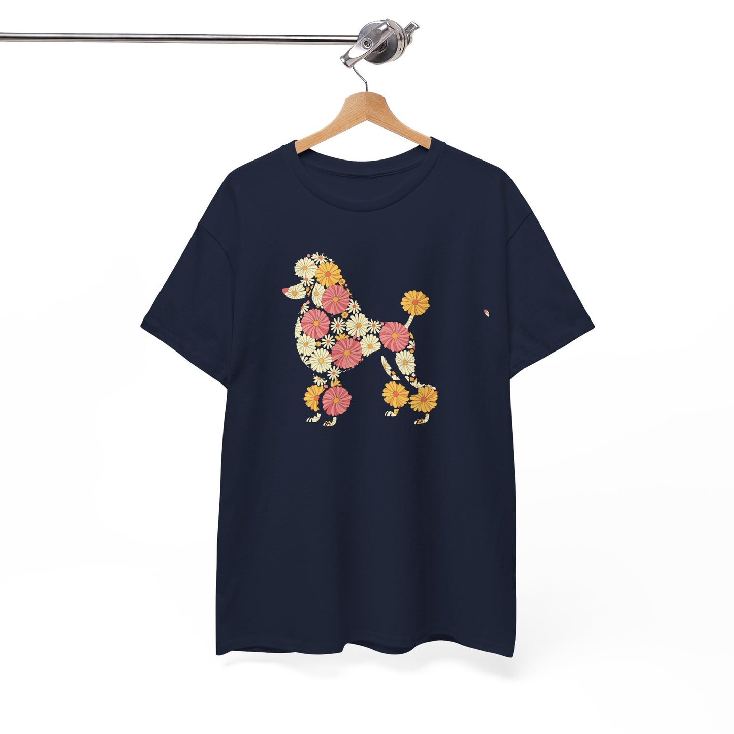 Funny Floral Flower Poodle Mom Grandma Womens Mothers Day T-Shirt