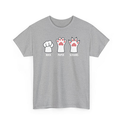 Funny  Introvert Cat Animal Rescue Rock Paper Scissors Cute Paw Cat T-Shirt