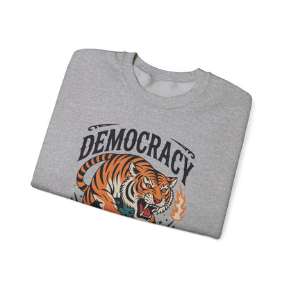 Democracy Has No King 8647 Anti Trump America Social Justice Sweatshirt