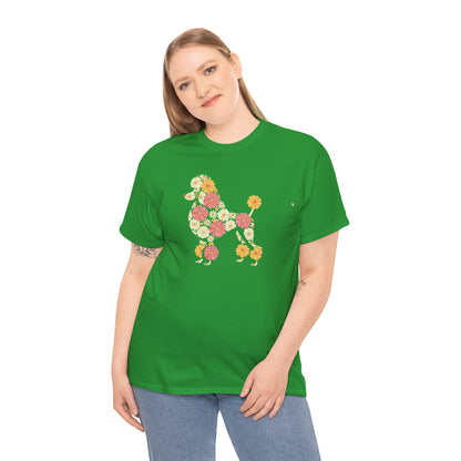 Funny Floral Flower Poodle Mom Grandma Womens Mothers Day T-Shirt
