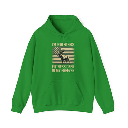 Hunting Im Into Fitness Fit Ness Deer Freezer Men Women Hoodie