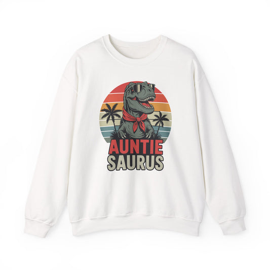 Auntiesaurus T Rex Dinosaur Auntie Saurus Family Matching Sweatshirt