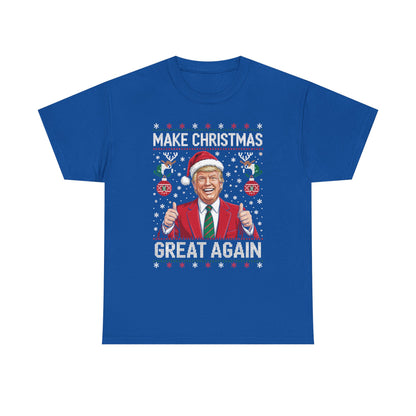 Funny Trump Make Christmas Great Again Xmas Pajamas Ugly T-Shirt