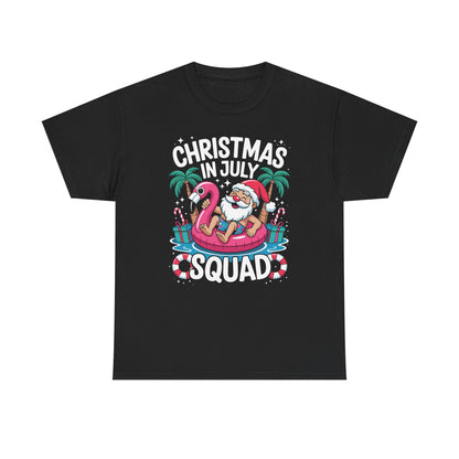 Christmas In July 2025 Squad Summer Beach Vacation Xmas Cool T-Shirt