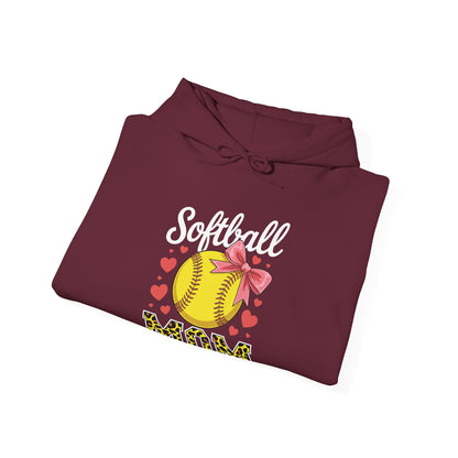 Softball Mom Headband Leopard Softball Ball Mothers Day Mama Hoodie