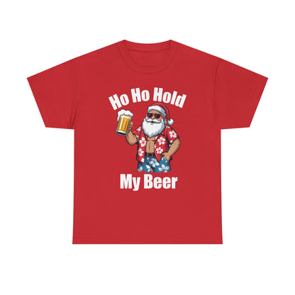 Funny Santa With Sunglasses And Beer Christmas in July T-Shirt