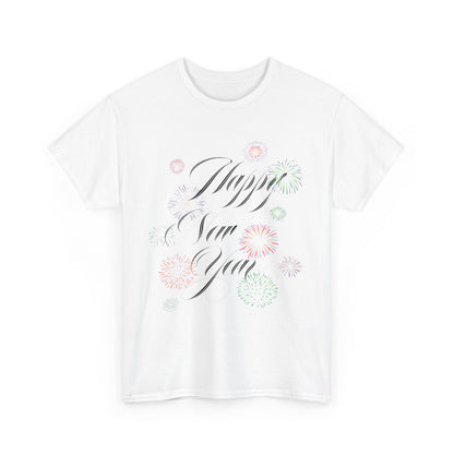 Happy New Year T-Shirt Festive Celebration Tee for Men and Women