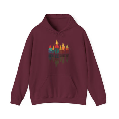 Nature Reflection Forest Trees Outdoor Wildlife Hoodie