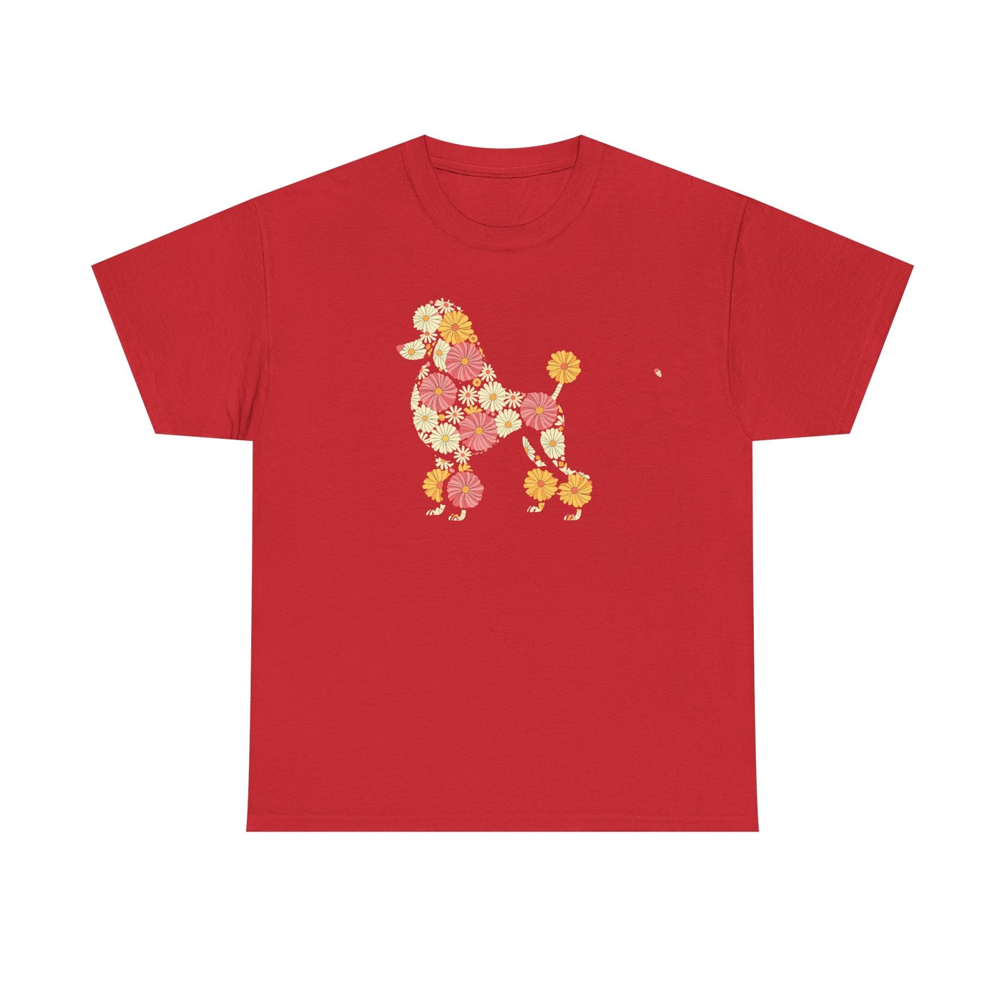 Funny Floral Flower Poodle Mom Grandma Womens Mothers Day T-Shirt