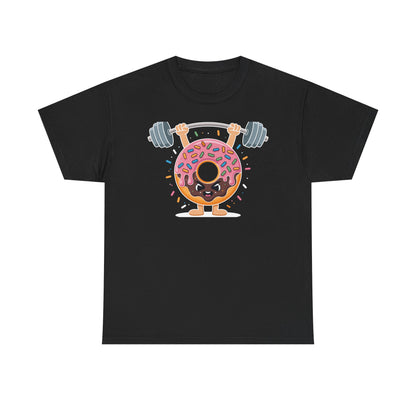 Funny Weightlifing Fitness Workout Gym Donut Lover T-Shirt