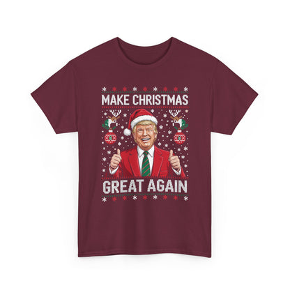 Funny Trump Make Christmas Great Again Xmas Pajamas Ugly T-Shirt