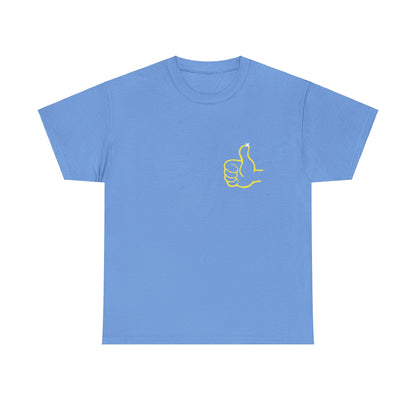 Funny Thumbs Up Emoji Graphic T-Shirt Positive Vibes